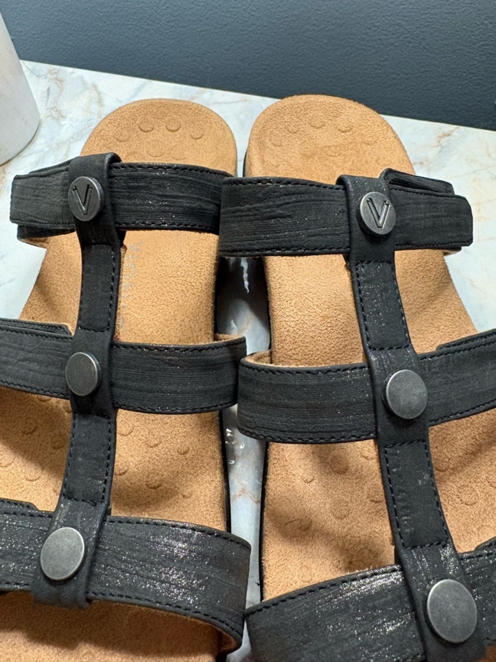 NWOT Womens Vionic Amber Slide in Black Sz 13 - Picture 6 of 9